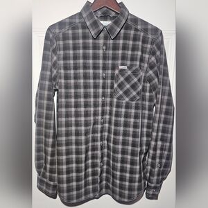 Columbia Gray Large Long Sleeve Button Up Shirt